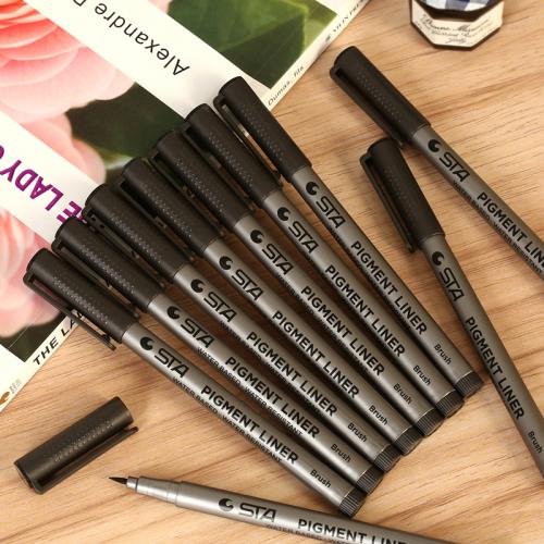 1pcs Learning Stationery Chinese Japanese Calligraphy Soft Brush Gel Pen Office Supplies
