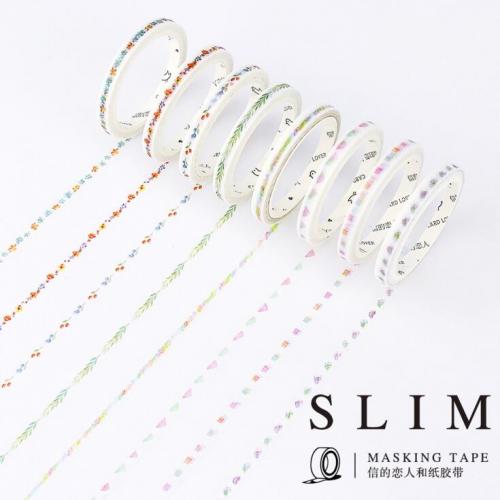 7J301 7J322 0.5cm Wide Ultra Slim Cardlover Brand Washi Tape Adhesive Tape DIY Scrapbooking Sticker