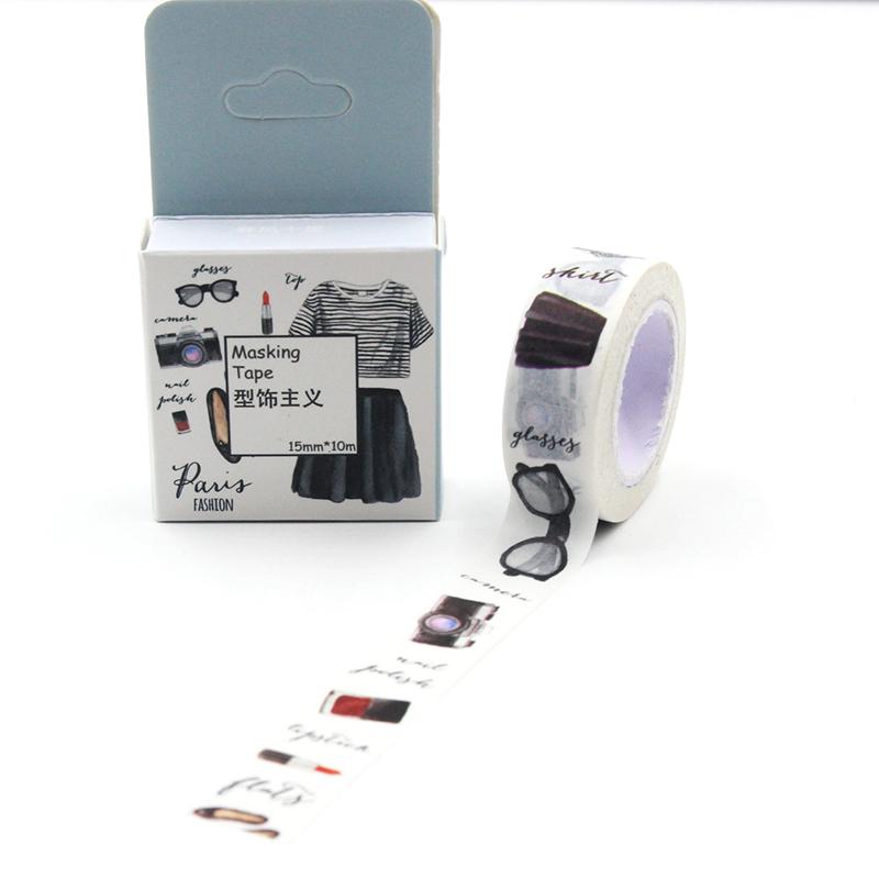 1 PCS Kawaii Type Decorated Doctrine Adhesive Washi Tape DIY Decoration Scrapbooking Planner