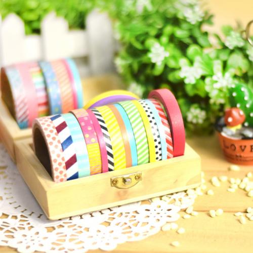 6 pcs slim washi tape British pattern masking tapes for DIY album scrapbook Deco adhesive stickers