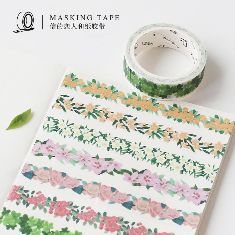Enjoying Flowers Plant Collection Washi Tape Adhesive Tape DIY Scrapbooking Sticker Label Masking