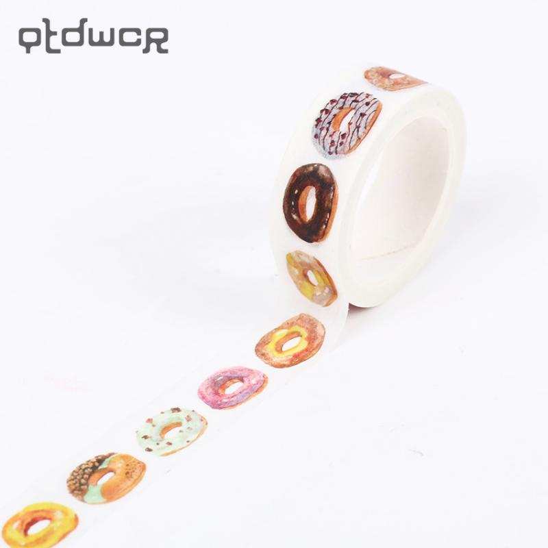 2PCS The Delicious Donut Decorative Washi Tape DIY Scrapbooking Masking Tape School Office Supply