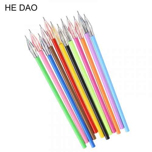 12 Pcs 0.38mm Cute Candy Color Slim 12 Colored Gel Pen Ink Marker Pen School Office Supply Escolar
