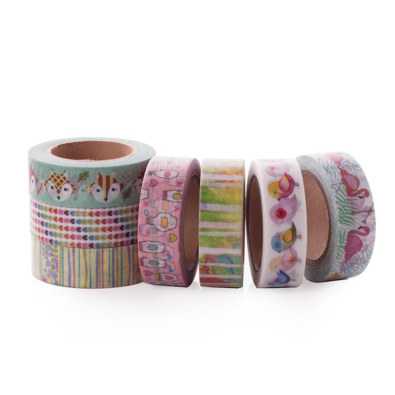 1 roll lovely various patterns Kawaii stationery fox washi tape for notebook decoration