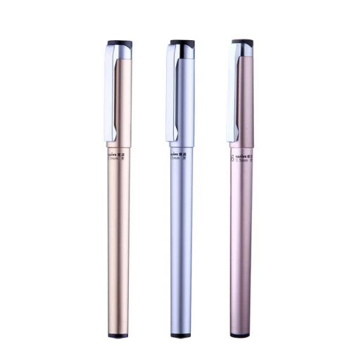1 PCS Advertising Metal Rollerball Gel Pens 0.5mm Black ink Gift Gel Pen Write Smoothly for