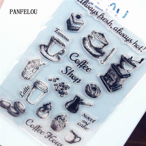 â‚¬530000 Bespaart PANFELOU Dessert for breakfast Clear Stamp DIY Silicone Seals Scrapbooking Card