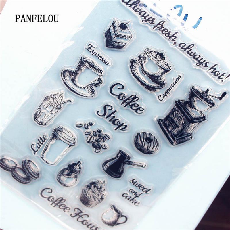â‚¬530000 Bespaart PANFELOU Dessert for breakfast Clear Stamp DIY Silicone Seals Scrapbooking Card