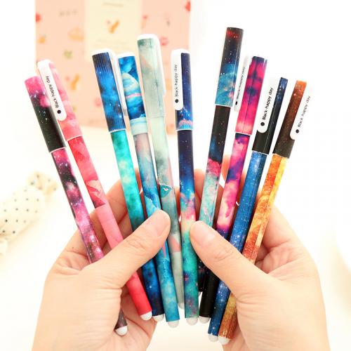 Geldwijzer 23% Korting 10 Pcs Creative Star Night Color Gel Ink Pen Hot Boligrafos Kawaii Gel Pens
