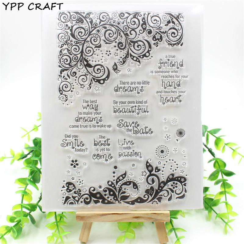 YPP CRAFT Live With Passion Transparent Clear Silicone Stamp Seal for DIY scrapbooking photo album