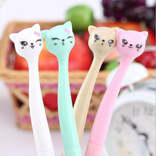 4Pcs Cats Gel Pen Cute Pen Stationary Kawaii School Supplies Gel Ink Pen School Stationary Office