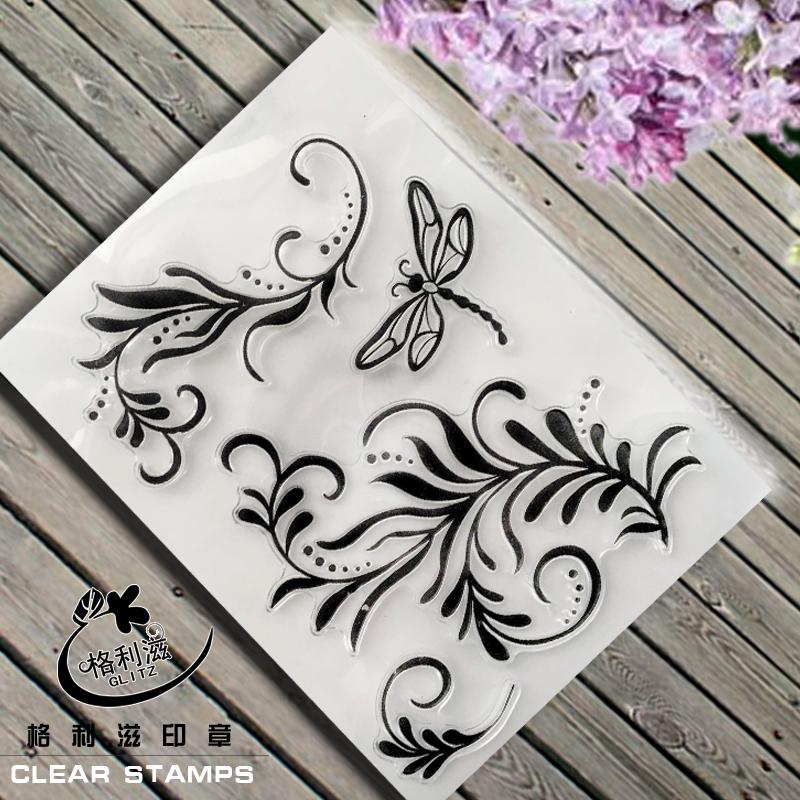 Scrapbook DIY photo cards account rubber stamp clear stamp finished transparent chapter Flowers