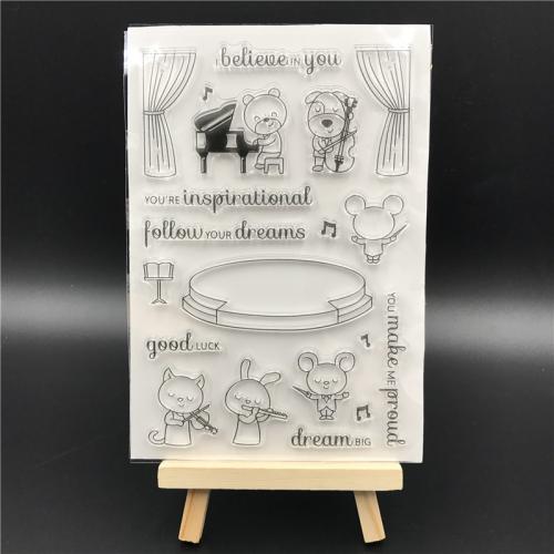 Sweet Symphony Transparent Clear Silicone Stamp Seal for DIY scrapbooking photo album Decorative