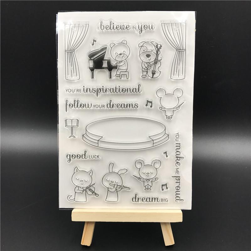 Sweet Symphony Transparent Clear Silicone Stamp Seal for DIY scrapbooking photo album Decorative