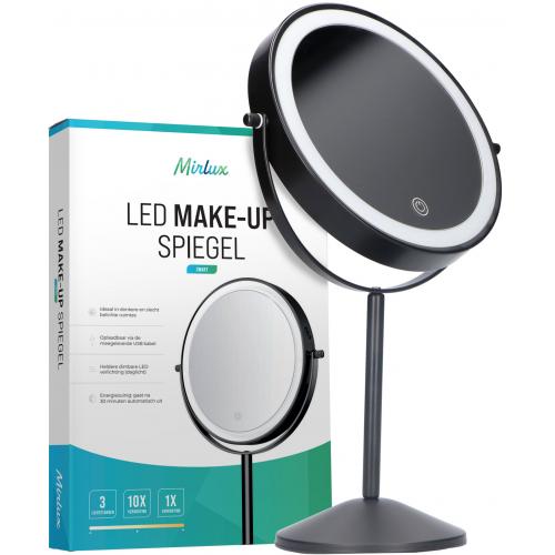 Make-Up Spiegel - Oplaadbaar - Zwart
