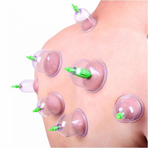 12 Stks 1 Set Vacuüm Cupping Medische Apparaat Set Body Ontspanning Stress Back Massager