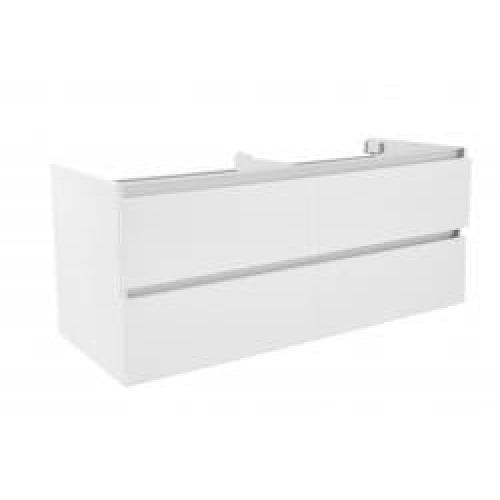 Wiesbaden Vision onderkast dubbel+ 4 laden 120x46 wit
