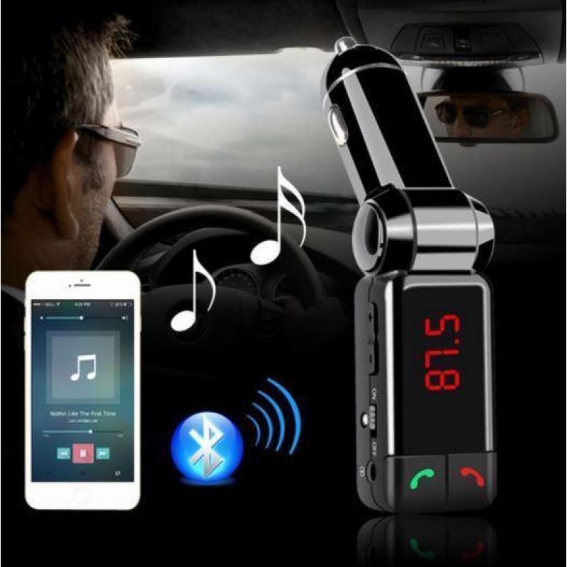 FM Transmitter met Bluetooth Hands Free mp3 player+car-kit
