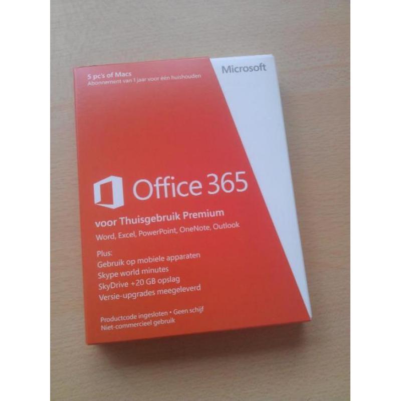 Office 365 voor Thuisgebruik Premium voor 5 pc's