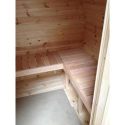 Barrel sauna grenen,170cm lengte, 197cmØ