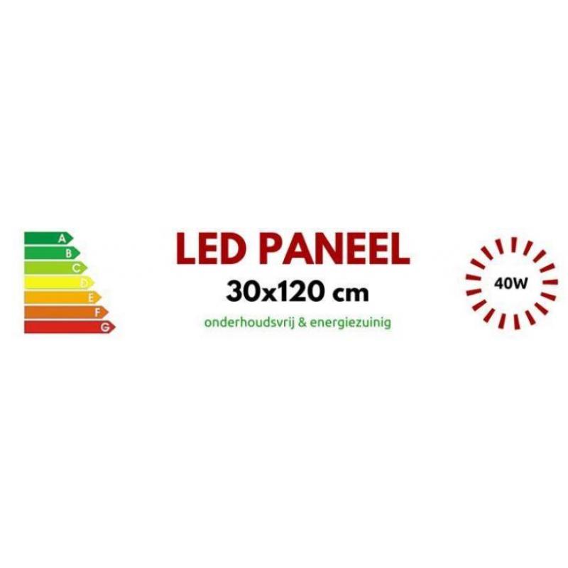LED paneel 30x120cm 40W | 6000K