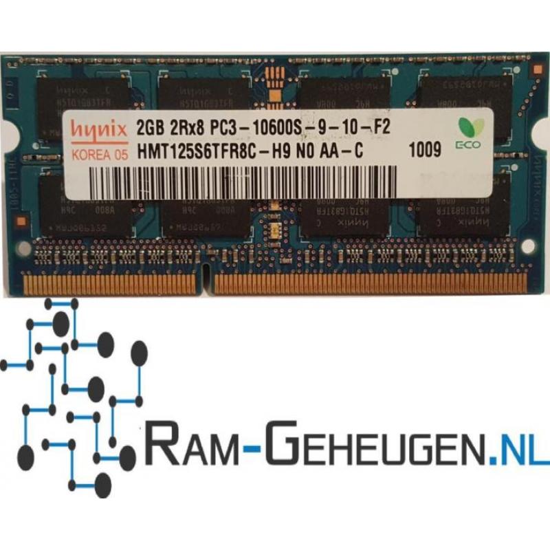 2GB DDR3 1333MHZ (PC3-10600) Hynix Sodimm geheugen