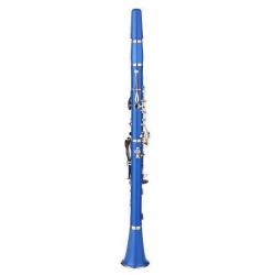 LADE Nickel Plating ABS 17 Key B? Binocular Clarinet Blue
