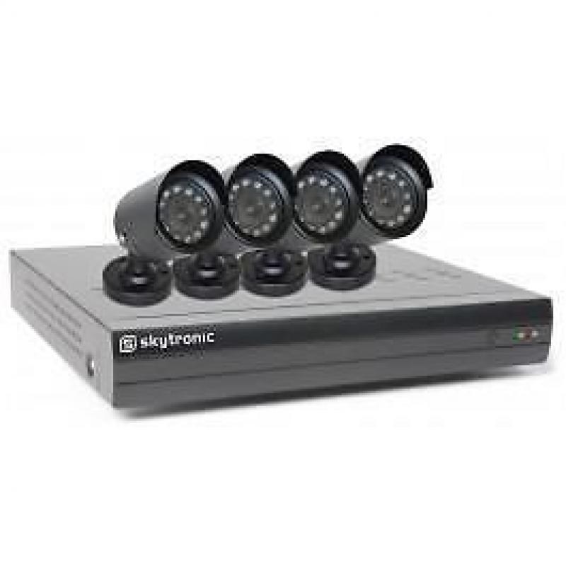DVR & 4 camera 's beveiliging bewakings bewaking systeem