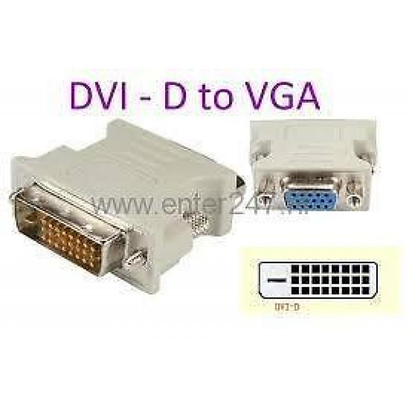 DVi-D adapter - converter naar VGA