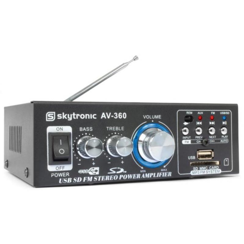 Badkamer Speakerset - Compleet met kabel (USB / SD / MP3)