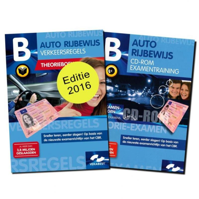 Theorieboek Rijbewijs B - Auto met oefen CD 2016