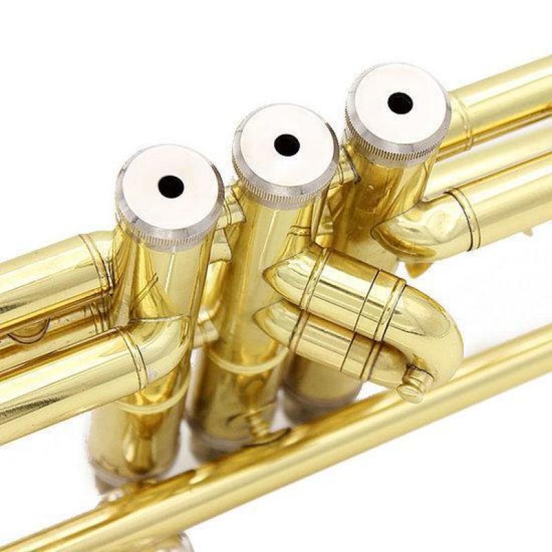 LADE Gold Trumpet Bb b Flat Brass Trumpet With Case & Acc...