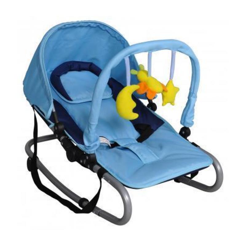 Baby wipzitje wipstoel schommelstoel blauw NIEUW!