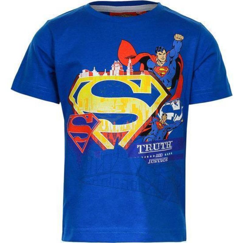 Superman t shirt lichtblauw jongens