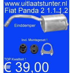 Einddemper Fiat Panda 2 1.1 1.2 € 39,00 Voorraad
