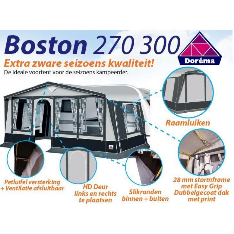 Dorema caravan voortent seizoens kwaliteit Boston 270 / 300