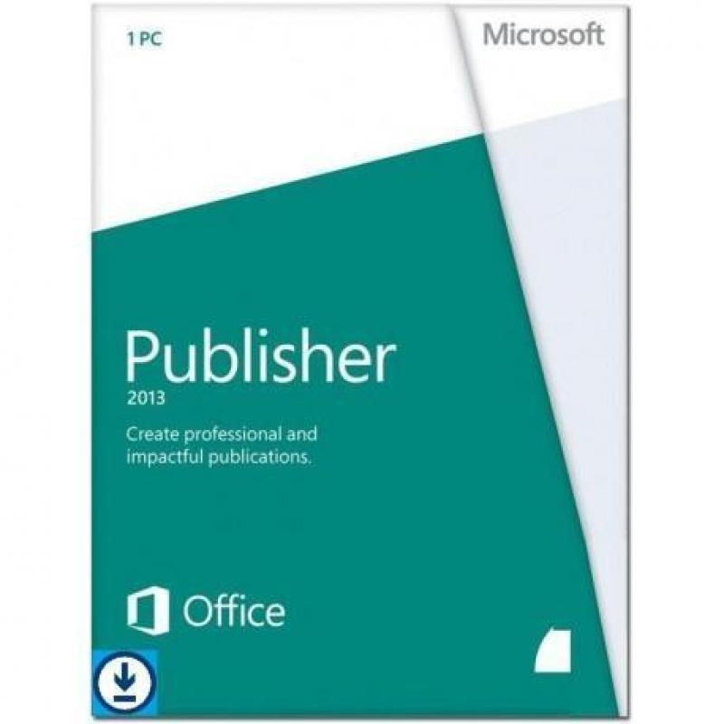 Microsoft Publisher 2013 32/64 bit Windows English 1 licens
