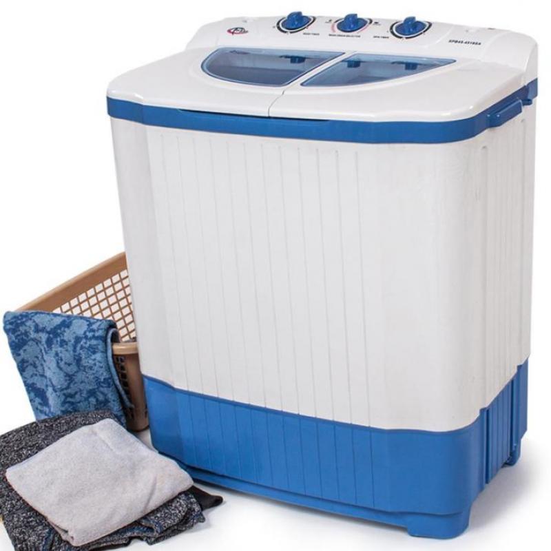 Mini wasmachine Wassen en centrifugeren camping 4,5kg 400777