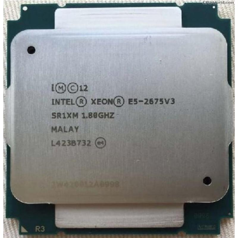 E5-2675V3 Intel Xeon Processor 1.8-2.3Ghz.16Core HT 32 Thr.