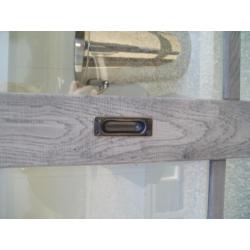 vergrijsd eikenhout met wit Buffetkast Roy 160cm /9021