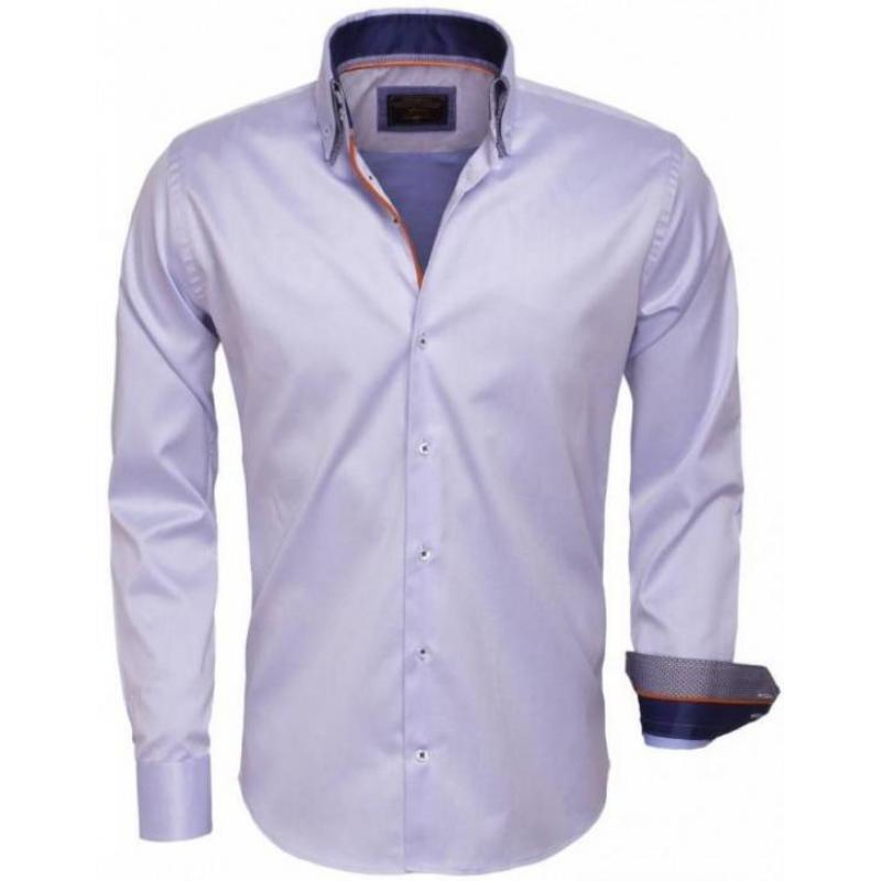 Italiaans Kwaliteits Overhemd - Wam Denim - Blauw
