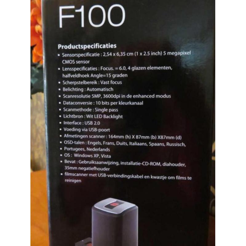 Super handige scanner F100 voor alle dia's en negatieven