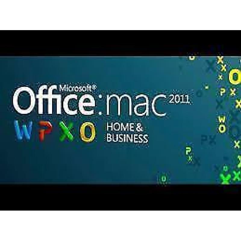 Office Mac 2011 voor Thuisgebruik en Zelfstandigen