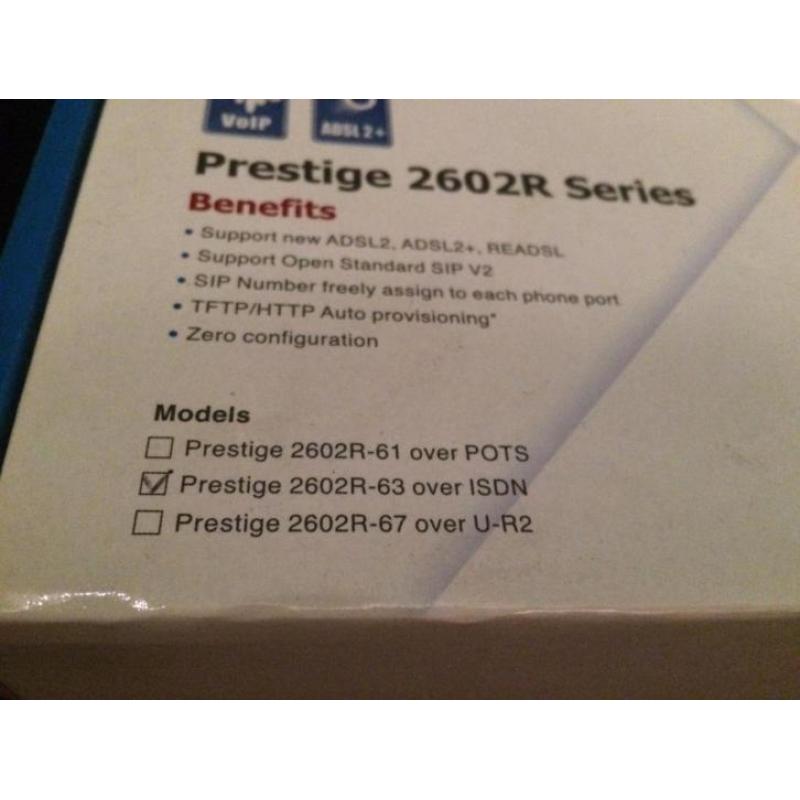 Zyxel Prestige 2602-R63 ISDN