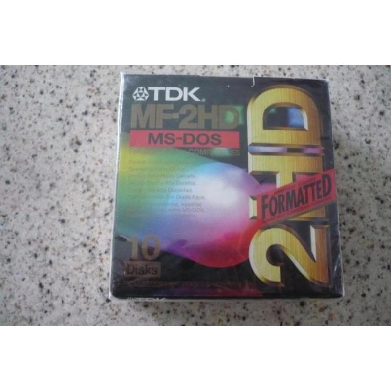 Tdk mf-2hd ms-dos diskettes