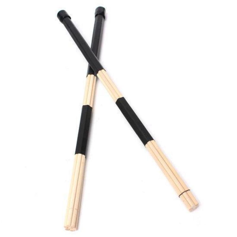 Professional Wooden Drum Sticks Rods Rubber Handle Drumst...