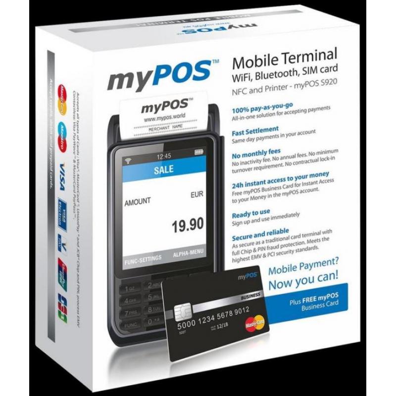 De beste: myPOS S920 pinapparaat met NFC, Wifi en GPRS