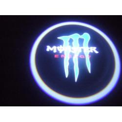 Deur logo verlichting Monster