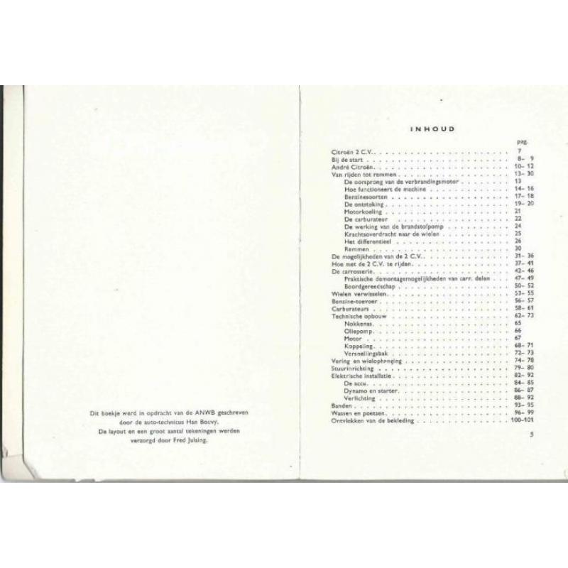 Citroen 2CV , uitgave ANWB 1964