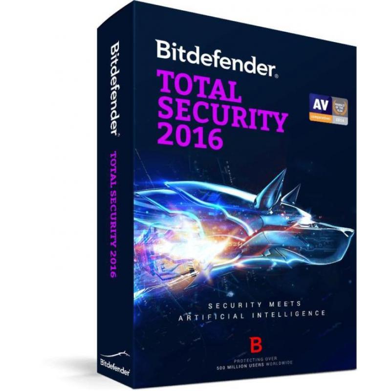 Bitdefender Total Security 2016 3Pc 2 jaar Laagste prijs !