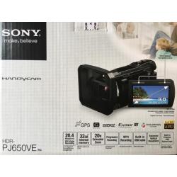 Sony handycam PJ650VE (ingebouwde projector en draagtas)